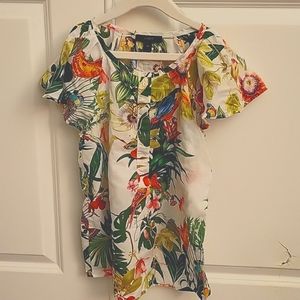 J. Crew top with floral print in Size 00